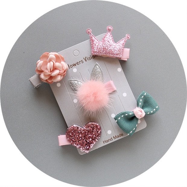 Dog's Kawaii Hair Clips 5 Pcs Set